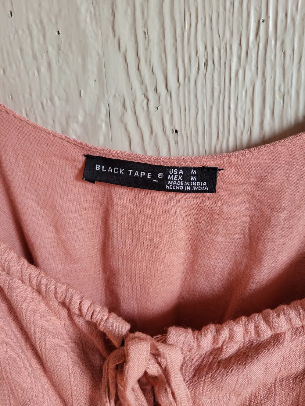 Black Tape_ Blush Pink Maxi Dress with Spaghetti Straps - Picture 2 of 3